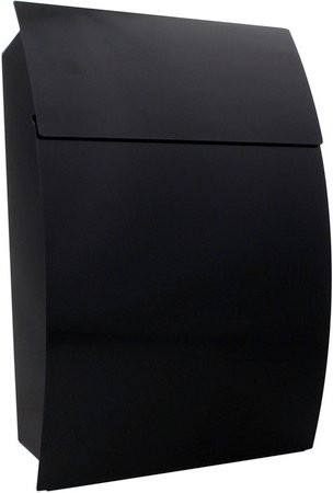 Rottner Briefkasten Harrow Wandmontage aus Stahl in Schwarzgrau, B: 32 cm, H: 44,5 cm - Bild 1