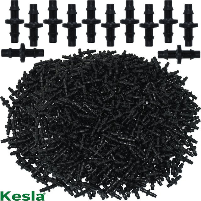 Kesla T-Stück-Anschluss 1/4 Zoll für 4/7mm Schläuche, Micro Flow Tropfbewässerung, Schwarz - Bild 1