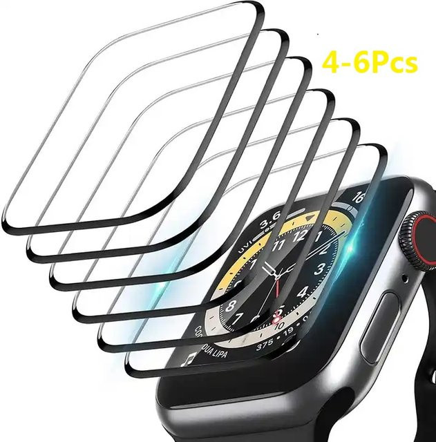Displayschutzfolie Silikon, für Apple Watch Ultra, 4-6 Stück - Bild 1