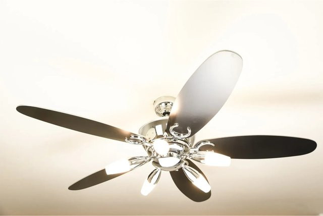 WESTINGHOUSE Deckenventilator Arius in Silber Matt mit Beleuchtung und Fernbedienung, Durchmesser: 132 cm - Bild 1