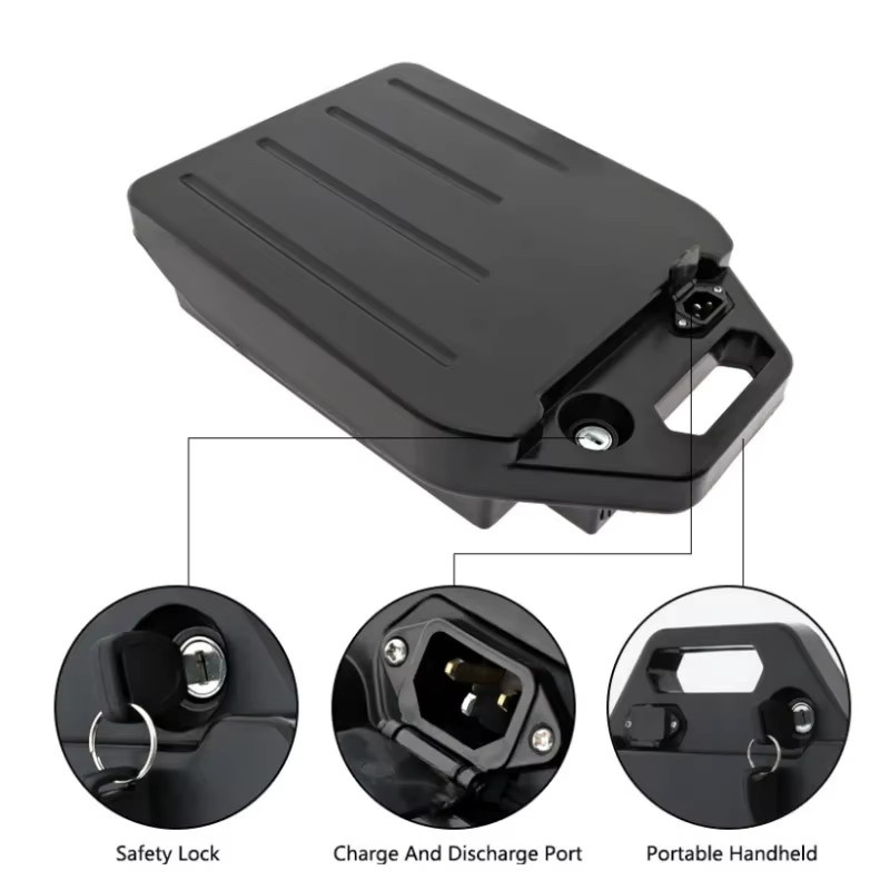 Aimjin Lithium-Ionen-Akku 60 V 20 Ah/30 Ah für Harley Citycoco Motorrad, Schwarz - Bild 3