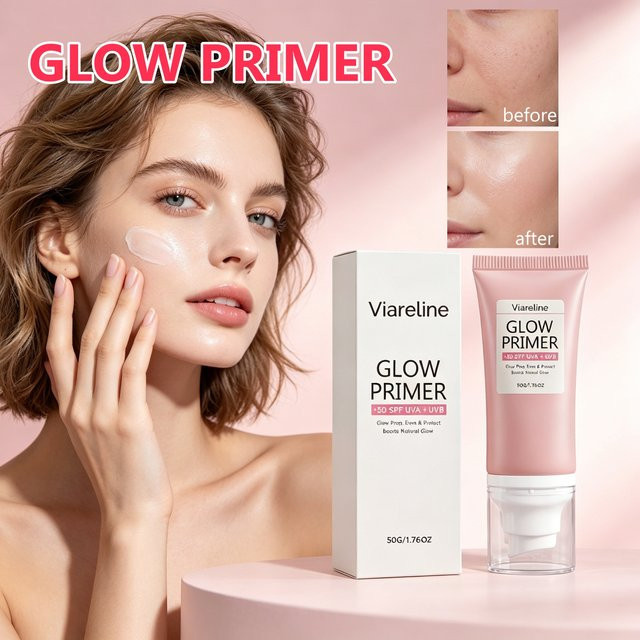 Glow Hydrating Primer 2-in-1 Sonnenschutz-Primer, Creme, Trockene Haut - Bild 1