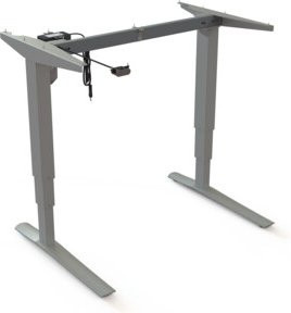 STIER Elektrisch höhenverstellbares Gestell 501-43 in Silber für 100 x 80 cm Tischplatten - Bild 1