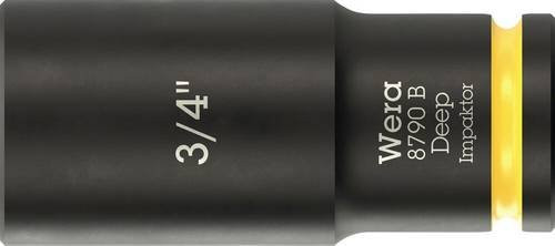 Wera Impaktor Deep 8790 B Außen-Sechskant Steckschlüsseleinsatz 3/4 Schwarz - Bild 1