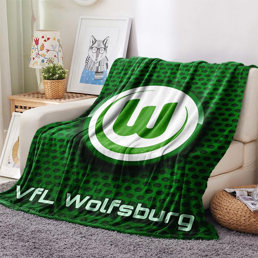 Manus Home Flanelldecke VfL Wolfsburg in Grün, B/B: 150 x 200 cm - Bild 1