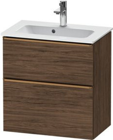 Duravit Waschtischunterschrank D-Neo Compact, wandhängend, braun matt, B: 61,0 cm, T: 37,2 cm, H: 62,5 cm - Bild 1