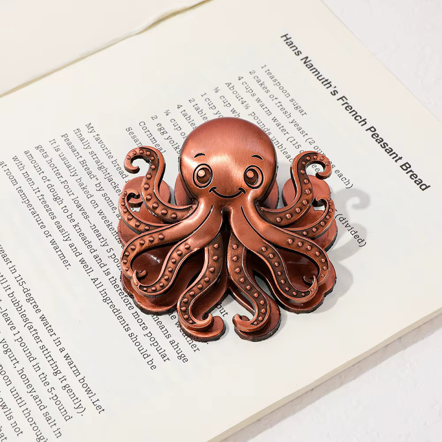 Bandai Lesezeichen im Oktopus-Design aus Metall mit Antik-Finish in Mehrfarbig - Bild 2