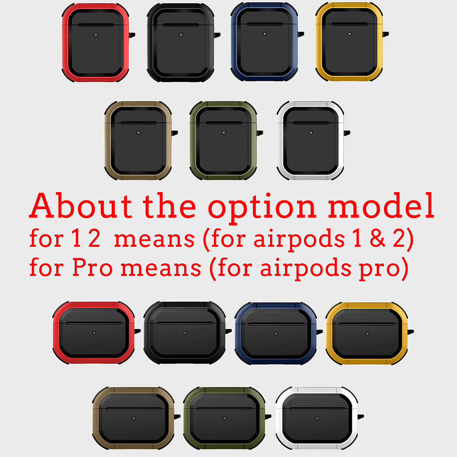 Apple AirPods Pro 2. Generation Schutzhülle aus TPU mit Schlüsselanhänger in Schwarz und Braun - Bild 3