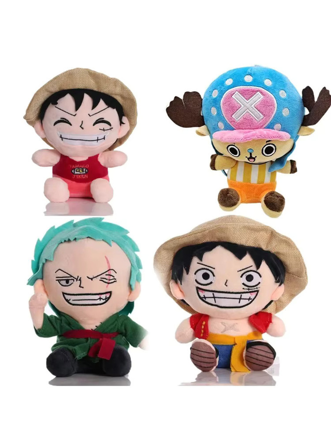 Bandai One Piece Plüschtiere, Zoro Luffy Chopper, Plüschpuppen Anhänger - Bild 3