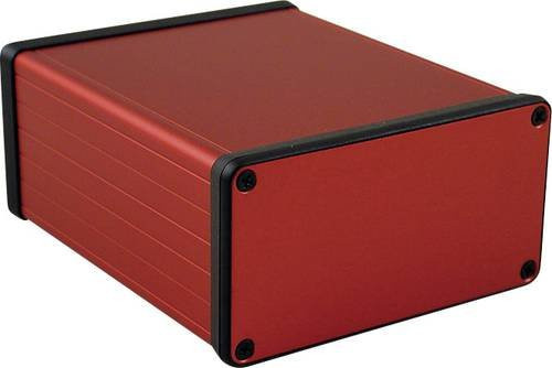 Hammond Electronics Profil-Gehäuse 1455N1201RD aus Aluminium in Rot, B/T/H: 120 x 103 x 53 mm - Bild 1
