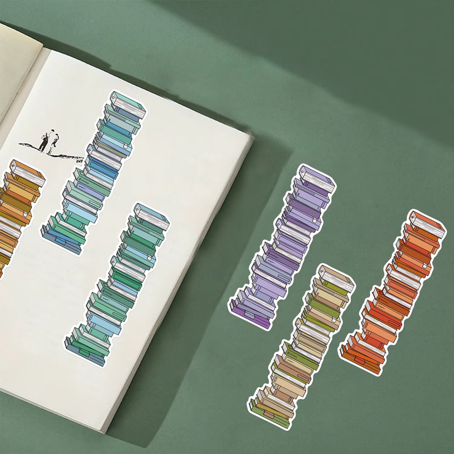30 Stück Buch-Tracker-Lesezeichen aus Papier in Multicolor, dekorative Buchmarker und Lernmaterialien - Bild 2
