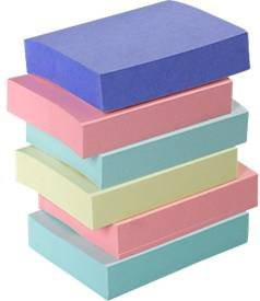 Post-it Haftnotizen aus Recycling-Papier, Multicolor, B: 51 mm, H: 38 mm, 6 x 100 Blatt - Bild 1