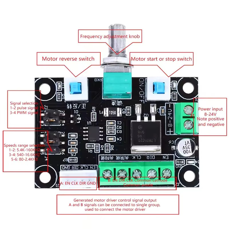 MKS OSC Motortreiber-Controller-Platine zur Schrittmotor-Antriebssteuerung mit Geschwindigkeitsregelung und Rotationssteuerung - Bild 4