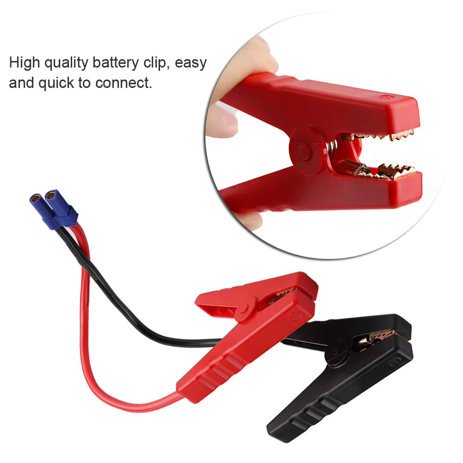 VBESTLIFE EC5 Autobatterie Klemme mit USB-C Anschluss und Verbindungskabel in Rot - Bild 3