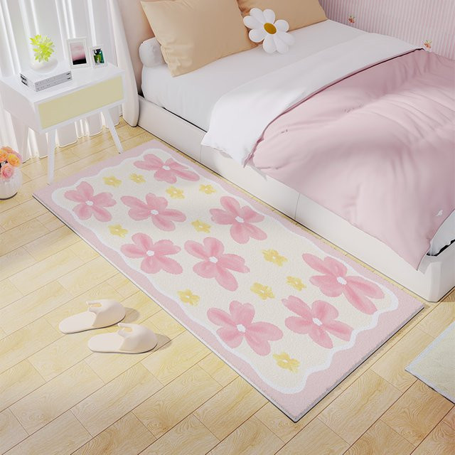 VIKAMA Seitenteppich für das Kinderzimmer in Beige und Multicolour mit floralem Design, B/T/H: 120 x 40 x 40 cm - Bild 1