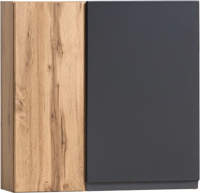 Held Möbel Hängeschrank Ancona für das Badezimmer, Farbe: matt Grau-Wotaneiche, Breite: 65 cm - Bild 1