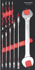 Kraftwerk PRO LINE EVA3 Doppelmaulschlüssel Set, 10-teilig, Silber - Bild 1