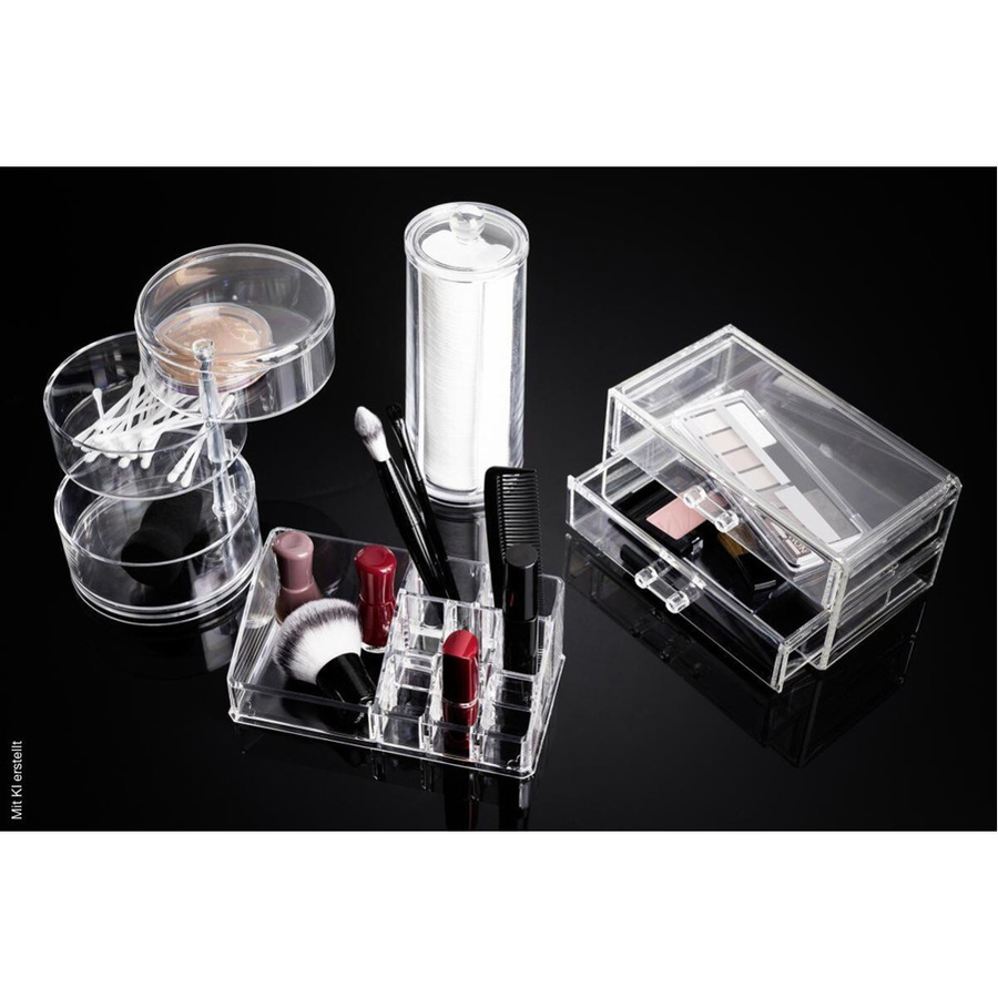 Axentia Organizer aus transparentem Kunststoff B/H/L: 17,3 x 6,5 x 9,3 cm - Bild 2