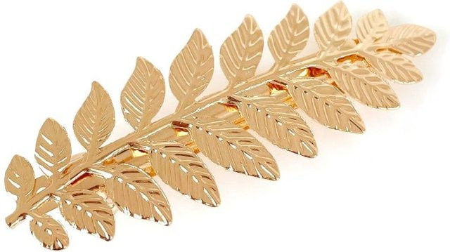 YULIN Diadem, Goldblatt, beige, Unisex - Bild 1