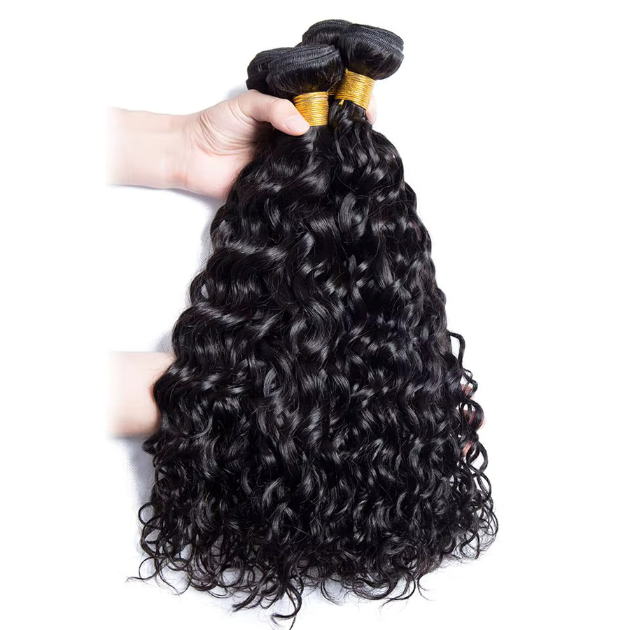 Dula A Hair Echthaar-Bündel, Wasserwellen, Schwarz, Unisex - Bild 2