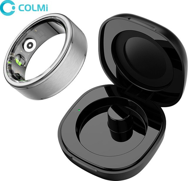 COLMI R03 Smart Ring Ladegehäuse für Männer und Frauen in Schwarz mit Gesundheitsmonitor und IP68 sowie 5ATM Wasserdichtigkeit - Bild 1