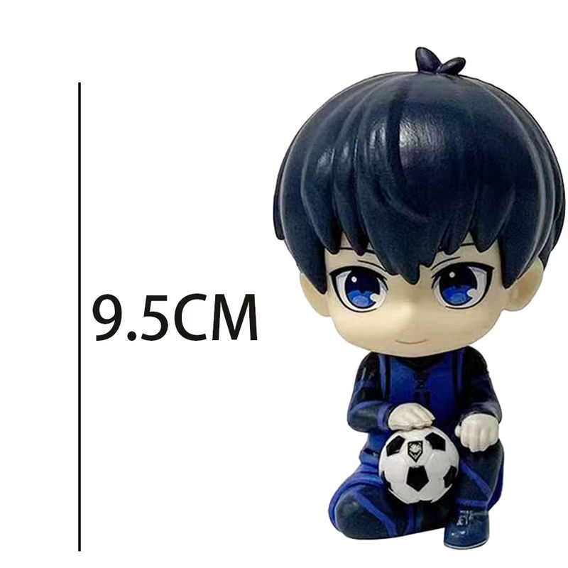 2er-Set Blue Lock Anime Figuren Q-Version Nagi Seishiro und Isagi Yoichi aus Kunststoff, mehrfarbig - Bild 3