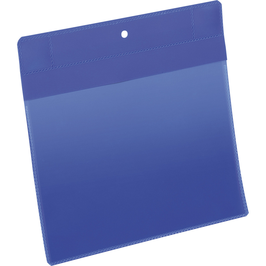 DURABLE Neodym-Magnettasche A5 quer, transparent/blau, 10 Stück, B: 21,0 cm x H: 14,8 cm - Bild 1
