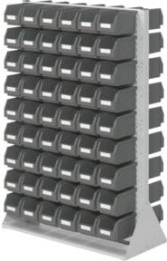 Kappes Systemeinheit RasterPlan Gr. 4 doppelseitig Mod. D47 in Grau und Schwarz aus Kunststoff, B: 145 cm, T: 100 cm, H: 43 cm - Bild 1