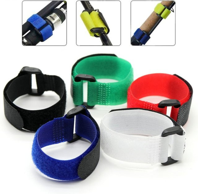 20 Stück selbstklebende Klettverschluss-Kabelbinder aus Nylon in Multicolour und Grün, wiederverwendbare Befestigungs-Kabelbinder, Set mit verschiedenen Längen: 2 x 20 cm, 2 x 30 cm, 2 x 50 cm - Bild 1
