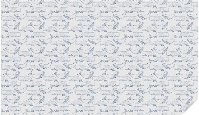 Tulup Buntglasfolie Inspirationen Aus Dem Meer in Weiß und Multicolour, Sichtschutzfolie mit Buntglasoptik, Breite: 200 cm, Höhe: 116 cm - Bild 1