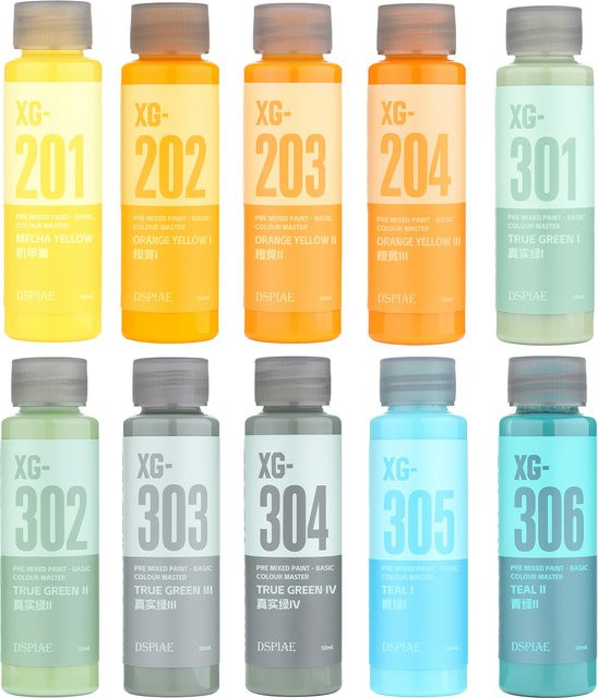 DSPIAE XG-Serie Grundfarbe, Bunt / Mehrfarbig, 50ML - Bild 1