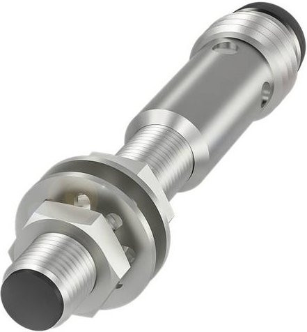 Balluff Induktiver Näherungsschalter BES 516-3005-G-E5-C-S49 BES00HF bündig PNP Schließer in Silber aus Edelstahl, Durchmesser: 5 mm, Länge: 41 mm - Bild 1