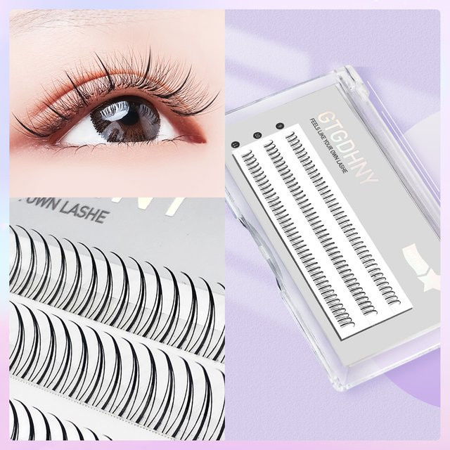 Medy Lashes Spikes Cluster Wimpern, Black, Unisex - Bild 1