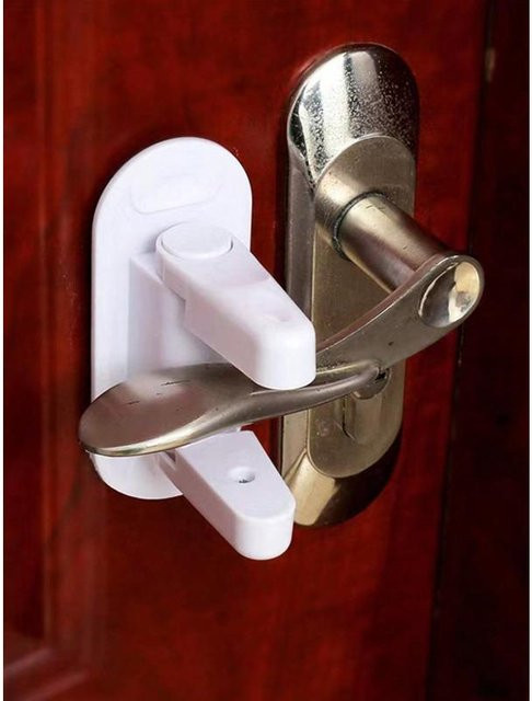 Türstopper Klemme mit Anti-Lock-Schnalle in Weiß für den Hausgebrauch - Bild 1