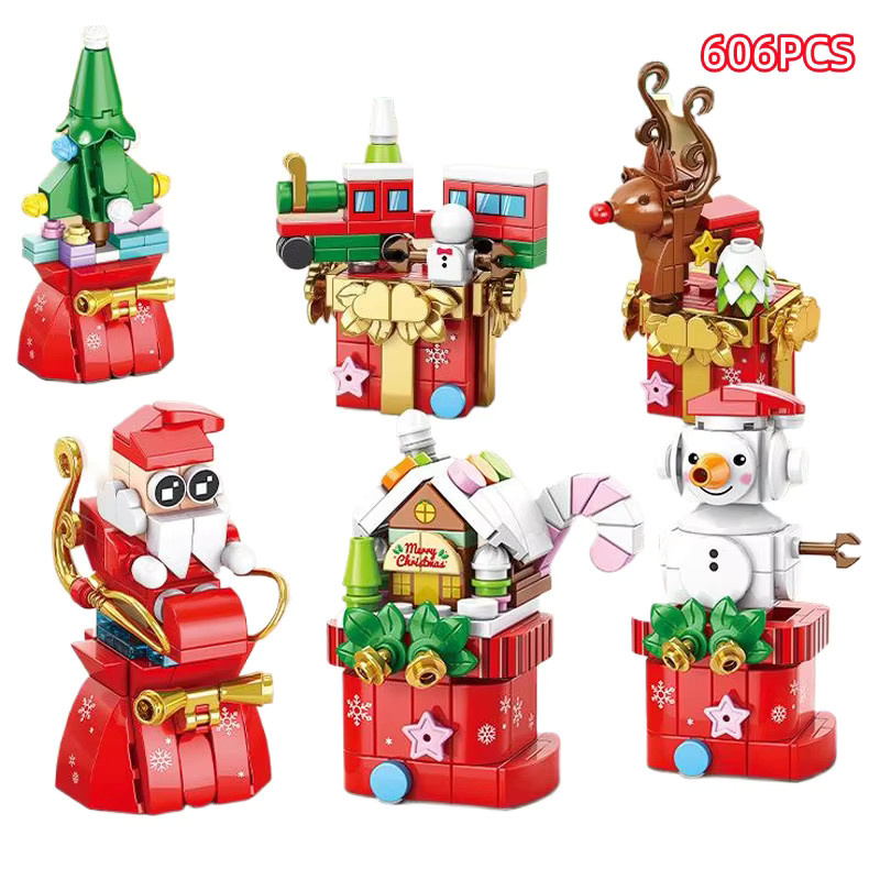 HOVFELER Stadt Weihnachten Bausteine, 6-teiliges Set - Bild 2