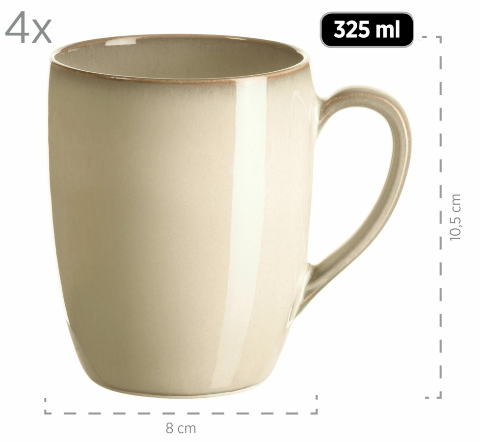 Mäser Geschirr-Set Ossia aus Keramik in Beige für 16 Personen - Bild 2