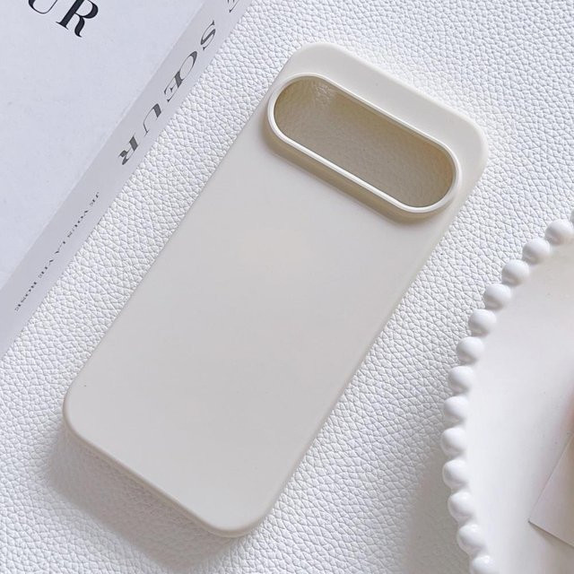 Stoßfeste Flüssigsilikon-Handyhülle für Google Pixel 10 9 8 Pro XL 7 6 5 in Weiß - Bild 1