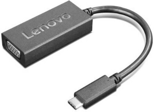 Lenovo USB-C auf VGA Adapter in Schwarz - Bild 1