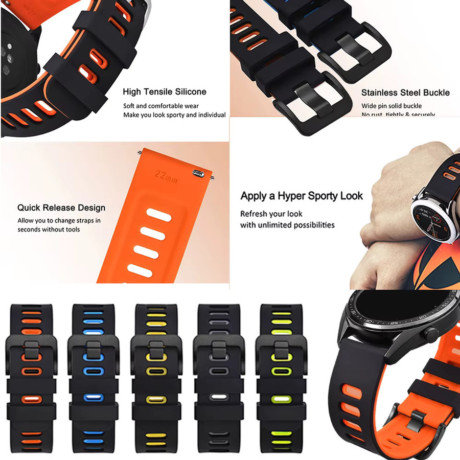 Huawei Uhrenarmband Silikon, Multicolor, Unisex - Bild 3