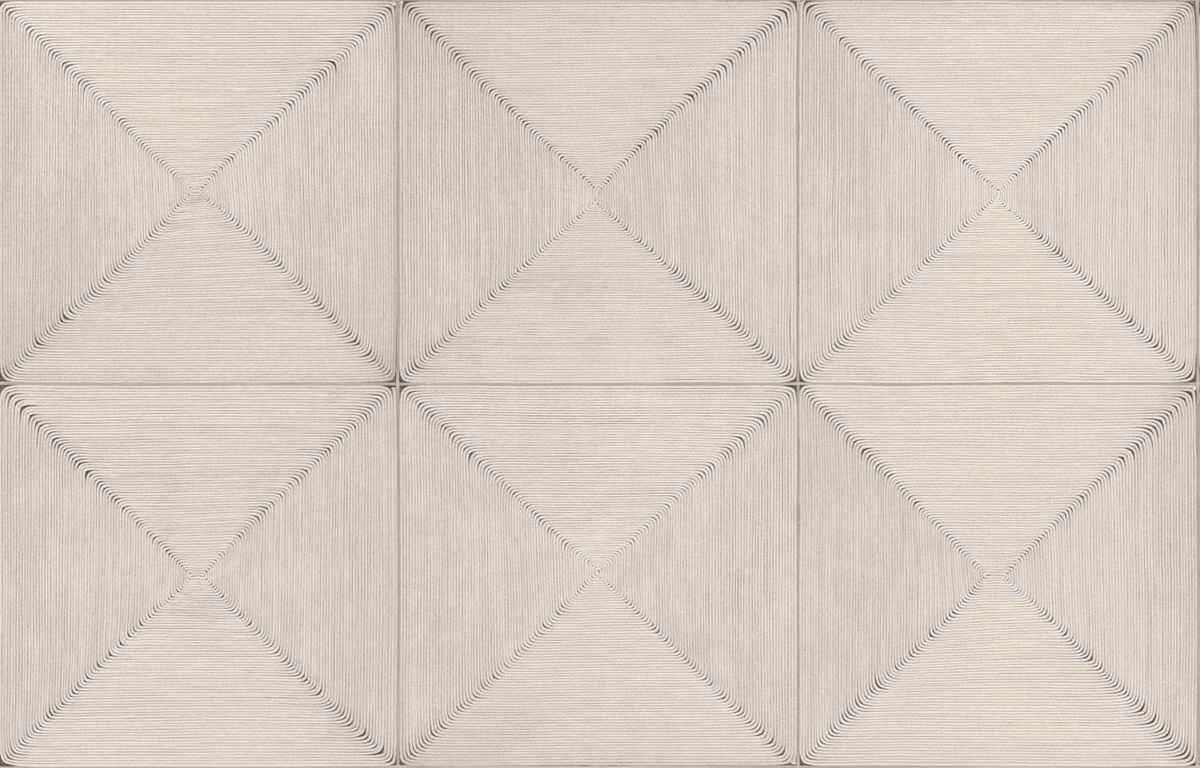 Élitis Tapete Sillage VP 997 01 in Grau und Beige mit abstraktem geometrischem Design - Bild 1