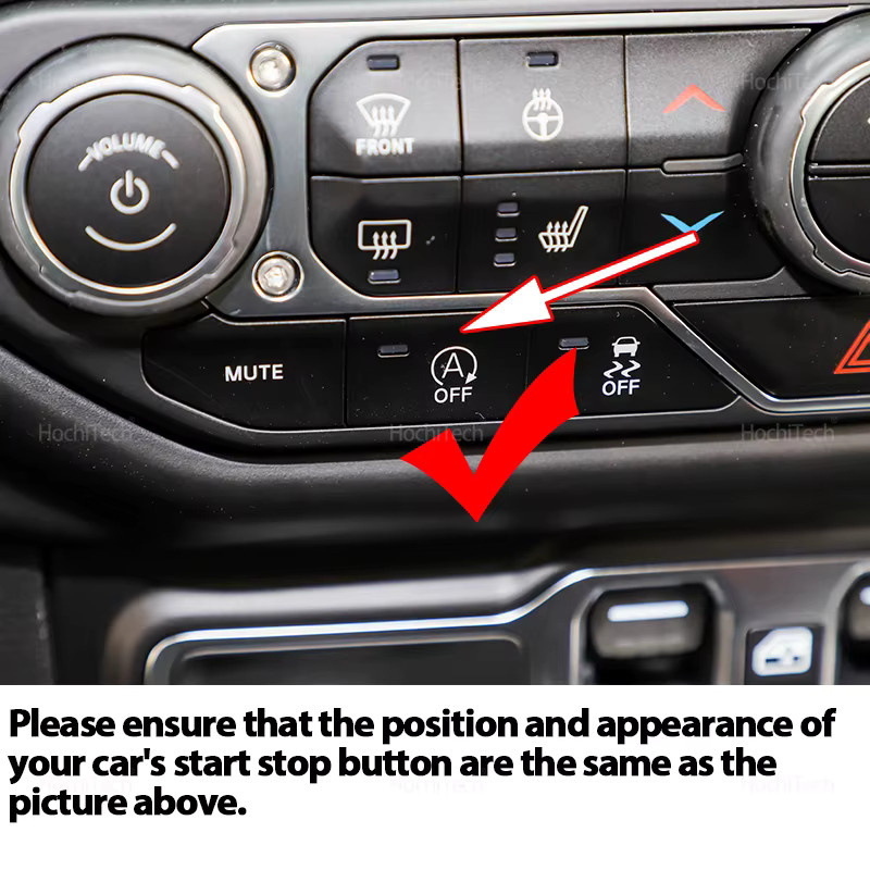 Auto Auto-Start-Stopp Eliminator Sensor-Stecker für Jeep JL Wrangler in Schwarz - Bild 2