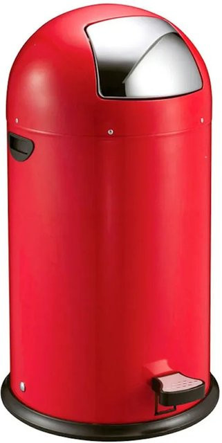 PROREGAL Eleganter Abfalleimer mit starkem Fußpedal und verzinktem Inneneimer, Rot, H x B x T: 74 x 41,5 x 47,5 cm - Bild 1