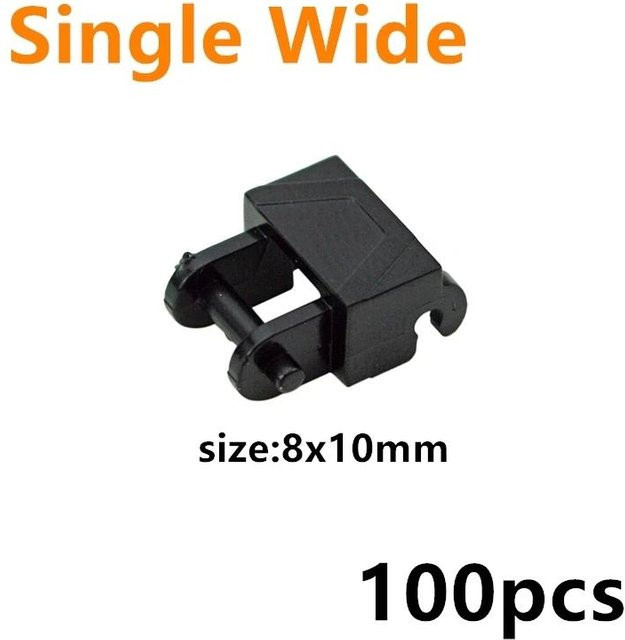 LEGO Zubehör, Tech-Teile Kettenrad Kette Glied Zahnrad Kettenband Bausteine Passstück, Schwarz - Bild 1