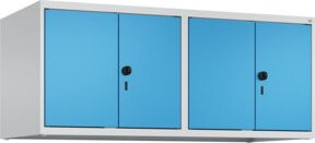 C+P Aufsatzschrank Classic PLUS mit 4 Abteilen, Stahl, Lichtgrau, B/T/H: 120 x 50 x 50 cm - Bild 1
