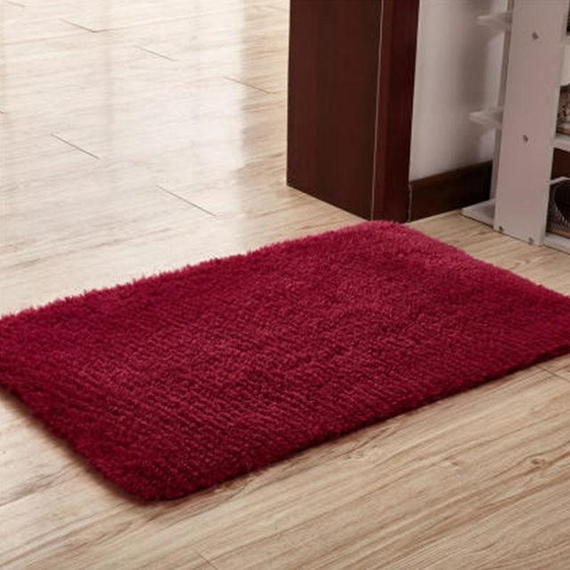 Ovaler Imitation Lammwollteppich aus Polyester in verschiedenen Farben, B/T: 90 x 60 cm - Bild 1