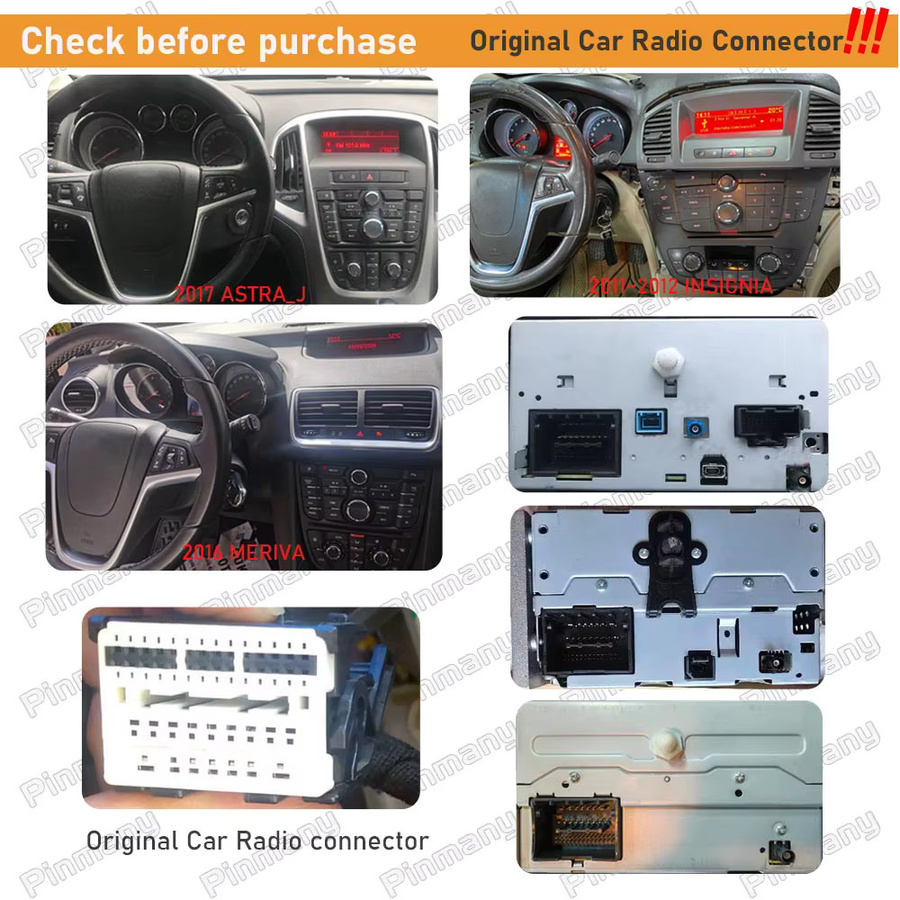 pinmany Auto-Radio-Kabeladapter OPC11 mit CAN-Bus-Decoder für Opel Astra J, Corsa E, Mokka, Meriva, Adam und Insignia, Schwarz - Bild 5