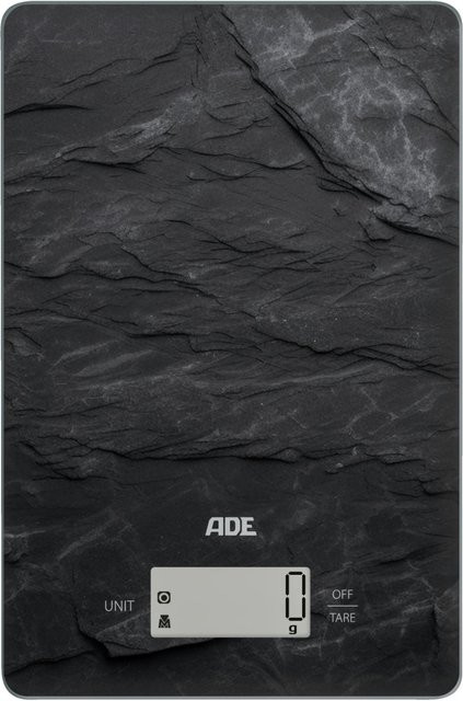 Digitale Küchenwaage ADE Julia in Schwarz mit Digitalanzeige und Auto-Off-Funktion, B/T/H: 15 x 23 x 2 cm - Bild 1