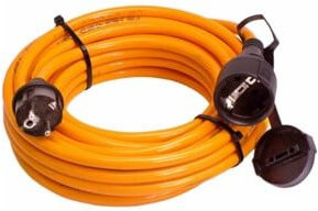 as-Schwabe PROFI-Verlängerungskabel H07BQ-F 3G2,5 orange, 10 m, IP44 - Bild 1