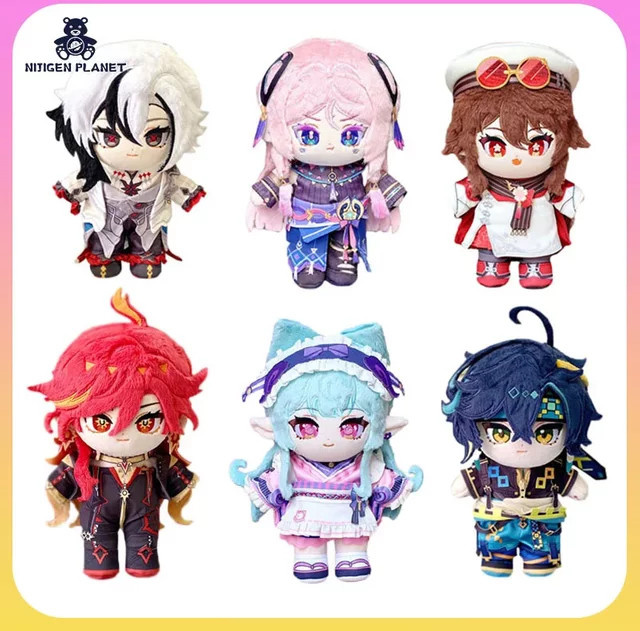 NIJIGEN PLANET Genshin Impact Yumemizuki Mizuki Citlali Mavuika Hu Tao Peruere Gaming Kinich, Plüsch Puppe, 20 cm - Bild 1