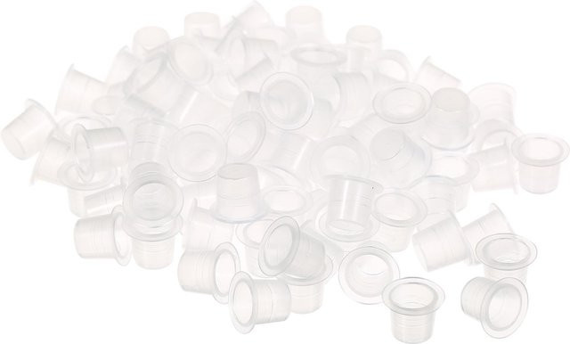 TOMTOP JMS Tatto Ink Cups, 100 Stück, transparent, Einweg - Bild 1